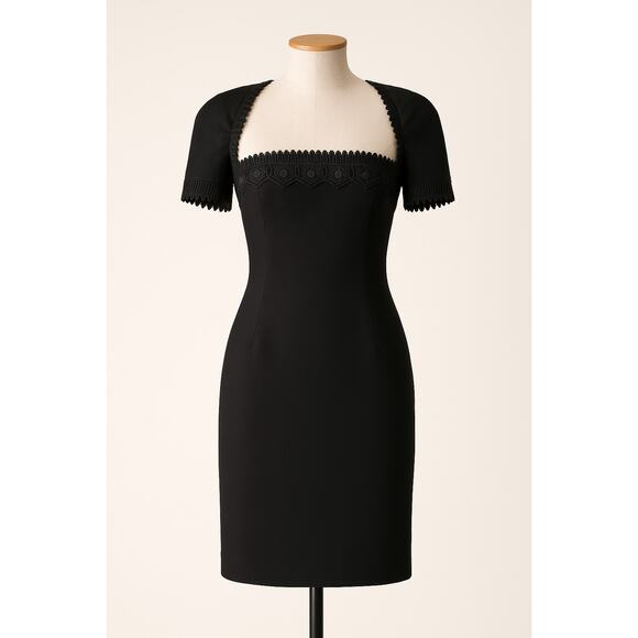 Vintage Victor Costa Black Cutout Bolero style Cocktail dress Small - Picture 11 of 11